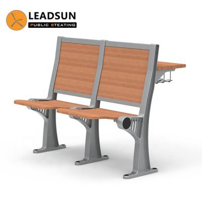 China Japanese College Student Modern School Furniture Lecture Hall Seating Wooden Folding Desk And Chair for sale