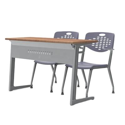 China School Office Furniture Double Student Study Table College Desks And Chairs for sale