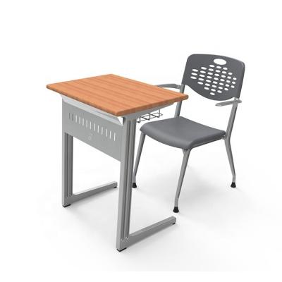 China Aluminum alloy single seater school desk and chair high school classroom chairs college desk for sale