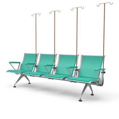 China Hospital Chair Hospital PU Waiting Room Chairs Refuge Chair Seating Airport Lounge Bench Public Reception for sale