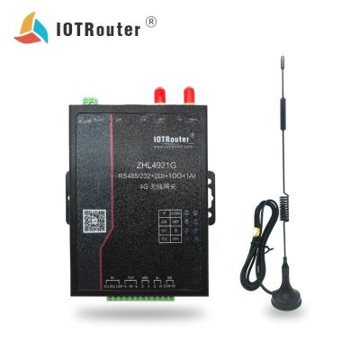 China Transparent 485 Wireless Transmission Serial To Converter ZHL4921G M2M Wireless Gsm Router 4-20ma RTU Module M2M Gsm Ethernet Gps DTU I/O Controller NB IOT for sale