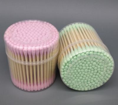 China YUXIN Household Colorful Cotton Sticks 180pcs in Round Box for sale