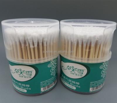 China Disposable Wooden Clinic Stick Cotton Swab Stick Bud for sale