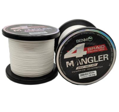 China Benmo Superpower 4 Braided Fishing Line 1000m Strands White PE Float Marker (25-50 lbs) for sale