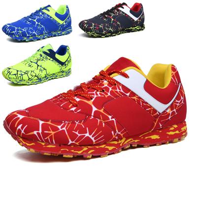 China EVA Mens Soccer Cleats High Ankle Soccer Shoes Long Studs Outdoor Training Boots Kids Football Sports Shoes for sale