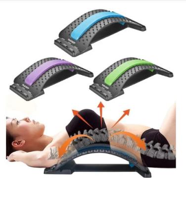 China High Quality Adjustable ABS Back Stretcher Body Stretching Device Waist Massage Muscle Stretcher for sale