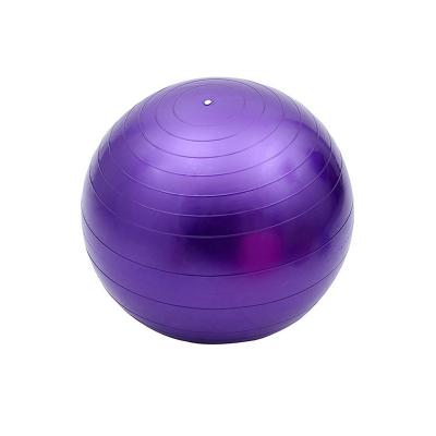 China Custom Hot Selling Professional Yoga Ball Home Gym Fitness Ball 55cm PVC Material Yoga Material Ball for sale