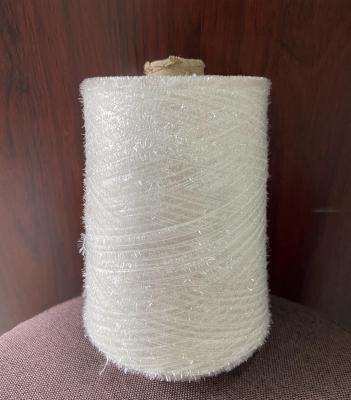 China Wholesale Fancy Yarn Polyester Fancy Yarn White Feather Yarn For Fabric for sale