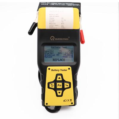 China Inter BTS Battery Testing and Car System Battery CCA Voltage Load Analyzer Automotive Battery Tester with Printer for sale