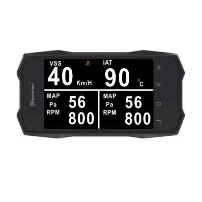 China Universal Vehicles OBD Scan Gauge Trip Computer With New Color Screen for sale