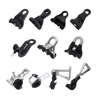 China PA66 High Electric Power ABC Accessories Tension Aluminum Clamp Suspension Clamp With Bracket for sale