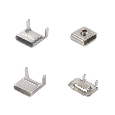 China 316 Stainless Steel 3/4 SS Ear Lock Stainless Steel Packing Buckle for sale