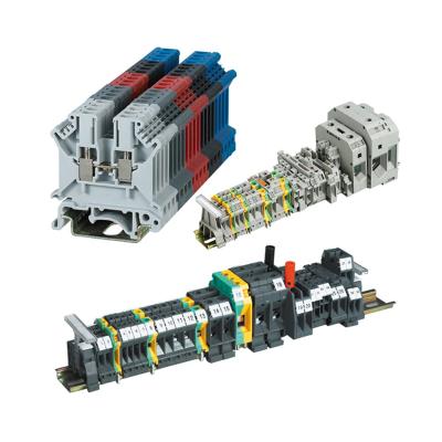 China Wire Connecting UK 2.5b Screw Power Din Electrical Rail Terminal Block for sale