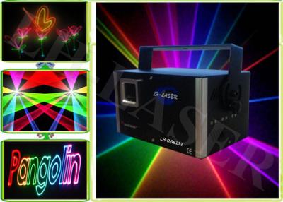 China Disco DJ Stage Show Multicolor Laser Light DMX 512 Support Red 638nm Green 532nm Blue 450nm for sale