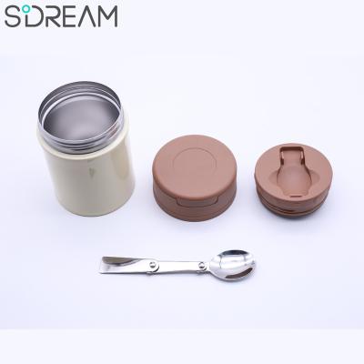 China Sustainable 500ml vacuum jar stainless steel insulated food container flask for sale