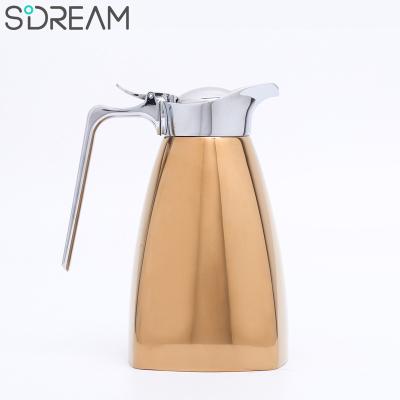 China Sustainable European style unique design VACUUM thermos stainless steel coffee carafe for sale