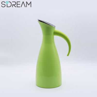 China Sustainable 304 food grade tea and coffee thermos stainless steel thermal vacuum flask green for sale