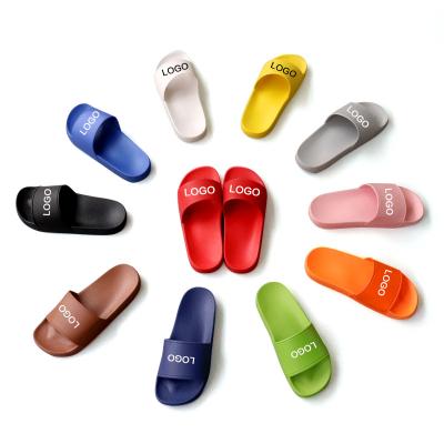 China Lightweight Custom Logo Designer Slides Fashion Platform Home Slippers Outdoor Indoor Flip Flops Logo Slides for sale