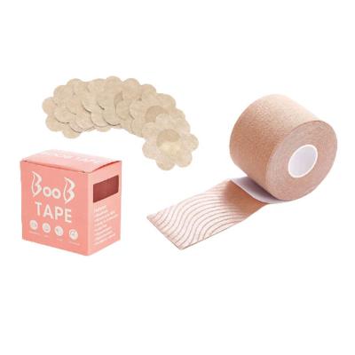 China Self Adhesive Invisible Tape For Lady Boob Tape Clear Body Tape Sticker Boob Cock for sale