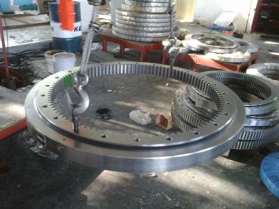 China I.1200.32.00.C Internal gear flange slewing turntable bearing(1200*912*90mm) for mobile trailers for sale