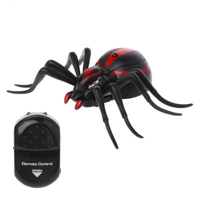 China Drop Shipping Infrared Remote Control Spider Toy Prank Plastic Rc Spider Animal Toy Insects Scary Trick Plastic Play Game Summer 11*16*4cm for sale