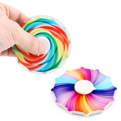 China Hot Selling Single Spinner Toy Spinner Dimple Spinner Animated Spinning Fingertip Toy Rotating Fingertip Spinning Fingertip Toy for sale