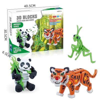 China 3D High Density EVA Foam Animal Block 3D Puzzle Educational Toys for sale