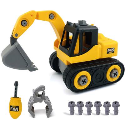 China Diecast Take Apart Car Toys Vehicle Excavator Bulldozer For Boys Girls Toy Disassembly And Assembly Engineering 4 5 6 7 8 Years Old for sale