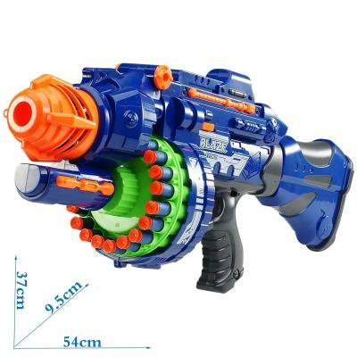 China Shooting Playing Games ABS Plastic Air Guns with Standing Firing 6 Plastic Bullets Launch Safety Standards Designed for Children's Gun Shooting Toys for sale