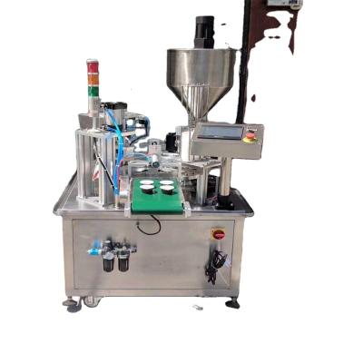 China Rotary Type Aluminum Cup Jam Food Filling Sealing Machine à venda