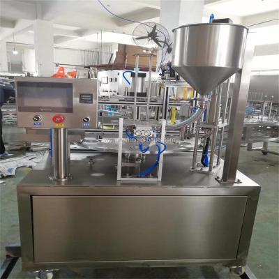 China Rotary Type 1 Cup Yogurt Filling Sealing Food Machine à venda