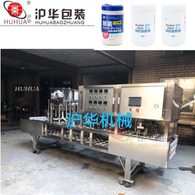 中国 Wet Food Factory Price Plastic Bottle Wipes Filling Sealing Machine 販売のため