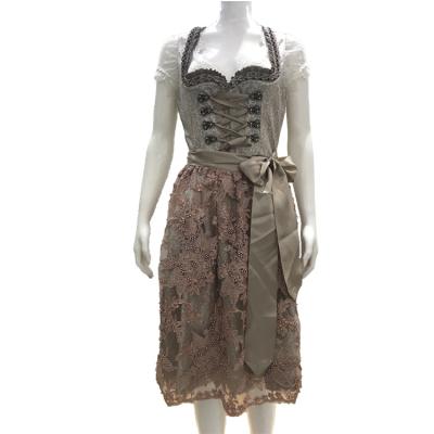 China 100% authentic wholesale polyester lederhosen dirndl anti-static oktoberfest gear for sale