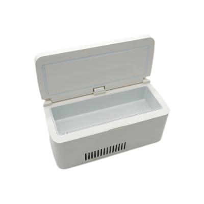 China COMPRESSOR Fridge Mini For Cooler Insulin /Medicine/Pharmaceutical/Chemical Reagents Carry Around White 455Ml Lithium Battery for sale