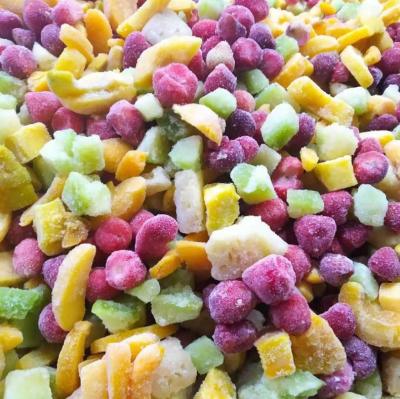 China FROZEN Fruit Mix Berries IQF Mix Fruit Mix Pineapple Green Melon Mango Mix In Frozen Foods for sale