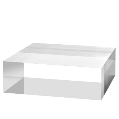 China Handmade High Transparent Cast Super Clear Solid Acrylic Cube Display Block for sale