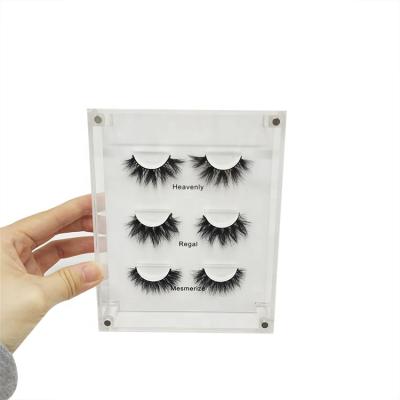 China 3 pack handmade wick case/3 pairs eyelash box/snare drum wholesale clear acrylic wick box for sale