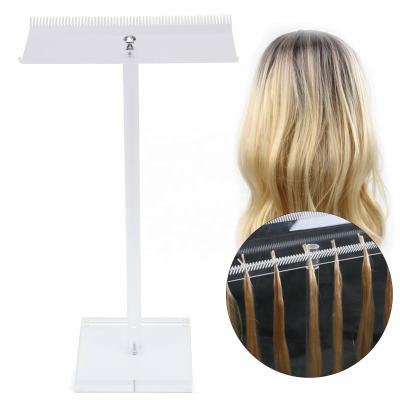 China Handmade Acrylic Hair Extension Wigs Display Storage Rack Holder Tool Organizer for sale