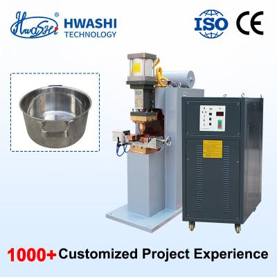 China Hwashi Advanced Technology Spot Welding Machine for Stainless Steel Cookware Production for sale