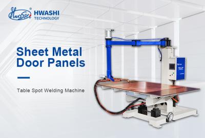 China HWASHI Flexible Crank Arm Metal Sheet Door Panel CType Crank Arm Table Spot Welding Machine Sheet Metal Spot Welder for sale