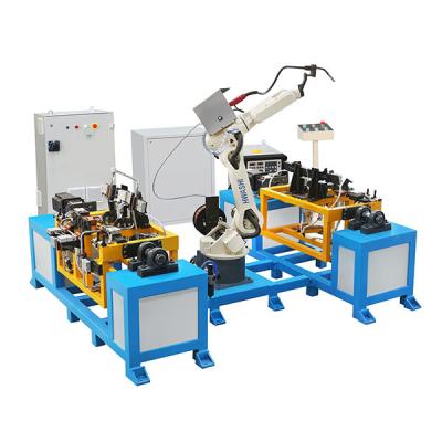 China SS Chair Frame MIG Welding Robot Hwsahi AC Servo 360 Degree Motion for sale