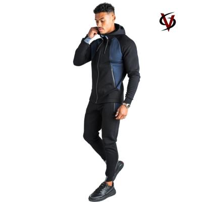 China Customized Jogger Zip Up Gym Slim Fit Long Sleeve Zipper Sweatshirt 100% Cotton Men's Hoodies for Winter for sale