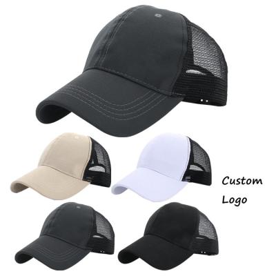 China Custom Embroidery Trucker Hat Sports 3D Foam Printing Six-Piece Mesh Foam Trucker Hats For Unisex for sale