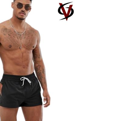 China Custom Wholesale Men's Quick Dry Swim Trunks Sweat Wicking Super Short Beach Shorts Men Swim Shorts for sale