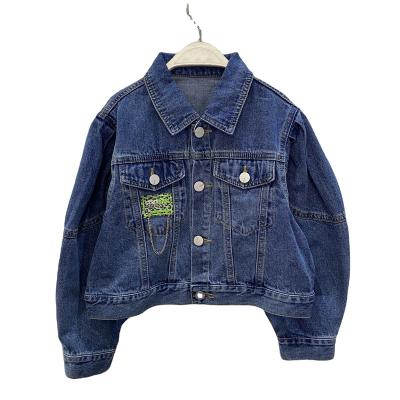 China Spring 2022 New Breathable Boys And Girls Casual Long Sleeve Denim Jackets for sale