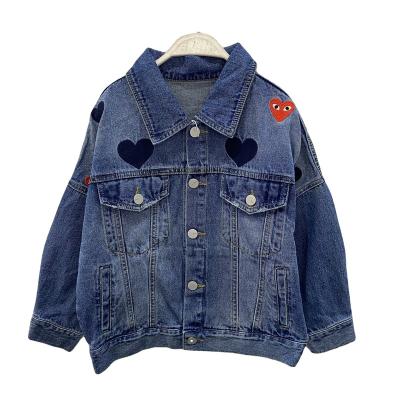 China Spring 2022 New Children's Breathable Denim Long Sleeve Jacket for sale