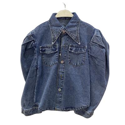 China 2022 New Breathable Spring Breaths Sleeve Girls Denim Jacket Girls Denim Jacket for sale