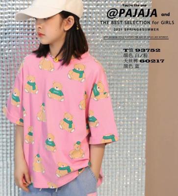 China Wholesale high quality children's tops short sleeve t-shirts anti-pilling 2022 summer new products children's clothing made in China for sale