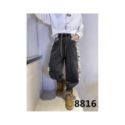 China Korean Color Fade Proof Factory Direct Selling Children's Spring And Autumn Boys Harlan Style Fashion Children's Unisex Jeans Pants for sale