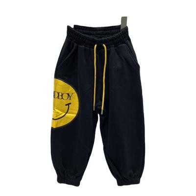 China Hot Selling Anti-wrinkle Children's ClothingBoys Pants With Comfortable Smile Basics Drawstring for sale